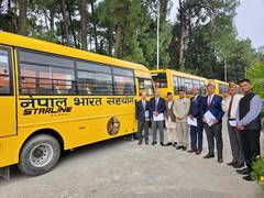 
      
      India donates 81 school buses to schools across Nepal
      
      