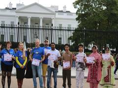 
      
      BNM holds awareness drive outside White House
      
      
