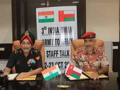 
      
      India, Oman hold 3rd Army-to-Army Staff Talks in New Delhi 
      
      