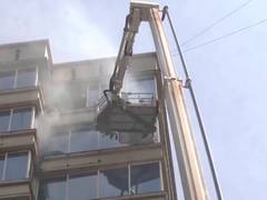 
      
      People rescued after a fire broke out at JMS
      
      