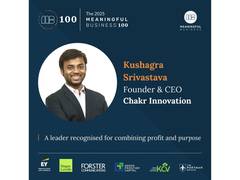 
      
      Kushagra Srivastava of Chakr Innovation named among the 2025
      
      