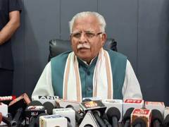 
      
      Haryana: Manohar Lal meets late IPS Y Puran Kumar's family
      
      