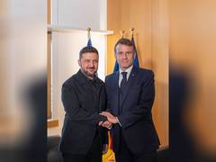 
      
      Zelensky, Macron meet in Brussels to coordinate Ukraine support
      
      