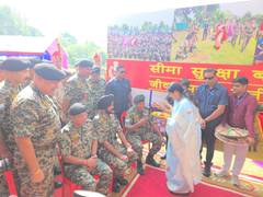 
      
      Delhi CM Rekha Gupta celebrates Bhai Dooj with Jawans
      
      