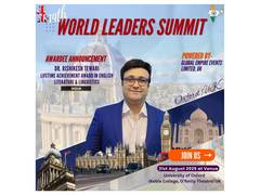 
      
      Dr. Rishikesh Tewari Received Global Lifetime Achievement Honour
      
      
