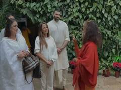 
      
      Nikitin Dheer visits Parmath Niketan Ashram with family
      
      