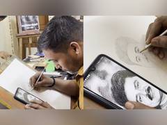 
      
       Lucknow artists paint portraits to honour late actor Satish Shah
      
      