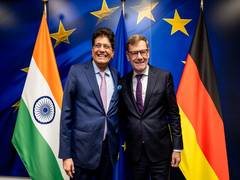 
      
      Piyush Goyal meets German Foreign Affairs Minister in Brussels to
      
      