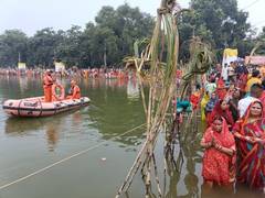 
      
      Chhath Puja: NDRF teams deployed at major ghats across UP
      
      