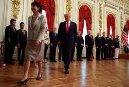 
      
      Trump, Japan PM get grand welcome on USS George Washington
      
      