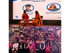 
      
      Mandira Bedi Champions the Cause of Childcare at Mobile Creches' 
      
      