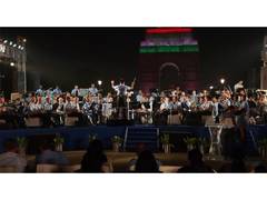 
      
      IAF, Mountain Band of the German Armed Forces perform together
      
      