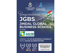 
      
      Prestigious AACSB International Accreditation for Jindal Global
      
      