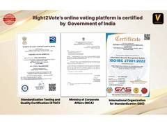 
      
      eVoting Is Mandatory in Associations via an STQC-Certified 
      
      