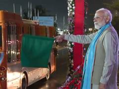 
      
      Gujarat: PM Modi flags off e-buses in Ekta Nagar
      
      