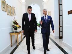 
      
      Cyprus FM Kombos, EAM Jaishankar express “satisfaction” with prog
      
      