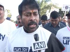 
      
      Chiranjeevi attends Run for Unity in Hyderabad
      
      