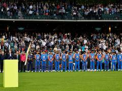 
      
      IND, AUS players wear black armbands in tribute to Ben Austin
      
      