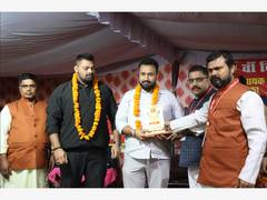 
      
      Sandeep Khasa Honoured by Pravasi Jan Kalyan Sangh 
      
      
