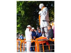 
      
      Uttarakhand: CM Dhami pays floral tribute to Sardar Vallabhbhai
      
      