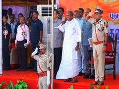 
      
      CM Rangasamy hoists national flag on Puducherry Liberation Day
      
      
