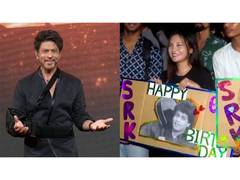 
      
      Fans throng outside Mannat as Shah Rukh Khan turns 60 
      
      