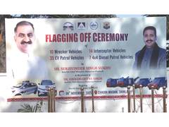 
      
      Himachal CM flags off 66 new vehicles for police modernisation
      
      