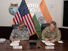 
      
      India-US conclude 22nd Military Cooperation Group Meeting
      
      