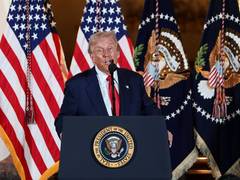 
      
      Trump congratulates US on one year to his election victory
      
      