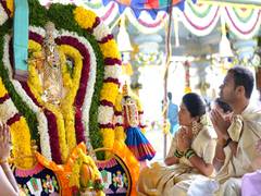 
      
      Consecration of Sri Rukmini Satyabhama Sametha Sri Venugopala 
      
      