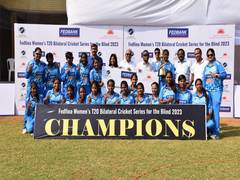 
      
      Jemimah cheers for India ahead of historic Women's Blind T20 WC
      
      