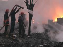 
      
      One die as fire breaks out in slum near Rithala metro
      
      