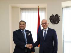
      
      MEA Secy (West) discusses bilateral relations with Armenia
      
      