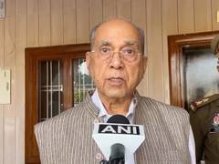 
      
      Nripendra Mishra inspects ongoing construction work
      
      