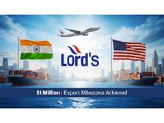 
      
      Lord's Mark Delivers First USD 1 Million MedTech Shipment
      
      