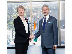 
      
      Canada: EAM Jaishankar meets UK Foreign Secretary Yvette Cooper
      
      