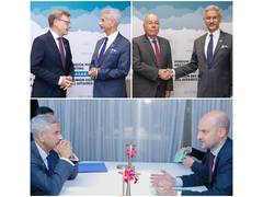 
      
      EAM Jaishankar meets German, French, Brazilian counterparts
      
      