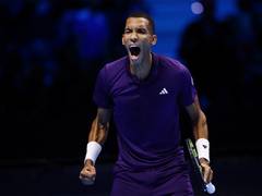 
      
      Felix Auger-Aliassime stages brilliant comeback to stay alive 
      
      
