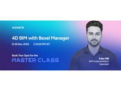 
      
      Novatr to host an online masterclass on “4D BIM 
      
      