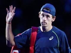 
      
      Alex de Minaur stays alive in ATP Finals race; knocks out Taylor 
      
      