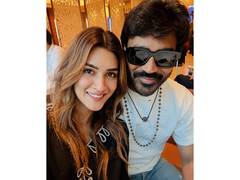 
      
      Kriti Sanon shares cool seflies with Dhanush
      
      
