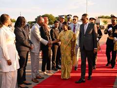 
      
      Botswana President sees Murmu off at airport ahead of her departu
      
      