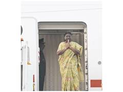 
      
      Murmu returns after historic Africa tour, calls Indian diaspora 