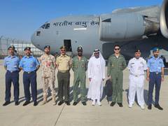 
      
      IAF Suryakiran Aerobatic Team arrives for Dubai Air Show
      
      