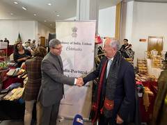 
      
      Indian Envoy receives Portugal President at Diplomatic Bazaar
      
      