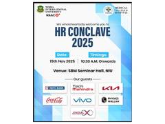 
      
      Noida International University Hosts HR Conclave 2025
      
      