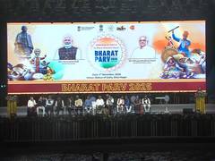 
      
      Young artist showcases Cheriyal paintings at Bharat Parv 2025
      
      