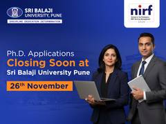 
      
      Ph.D. Applications Closing Soon at Sri Balaji University, Pune
      
      