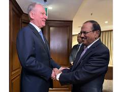 
      
      NSA Doval, Putin Aide Patrushev hold talks
      
      