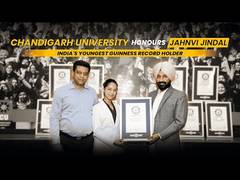 
      
      Chandigarh University Honours Janvi Jindal
      
      